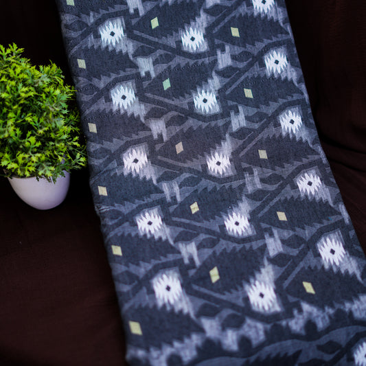 Soft Jamdani - Black