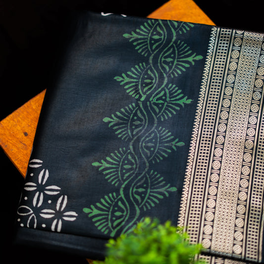 Toshor Block Print - Black