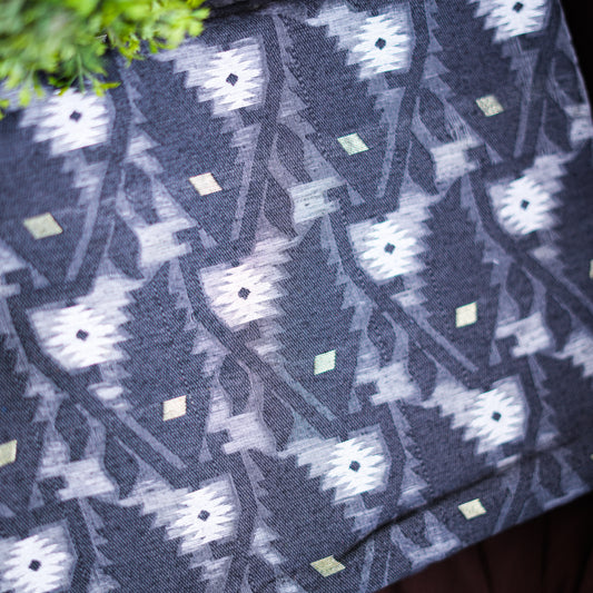 Soft Jamdani - Black