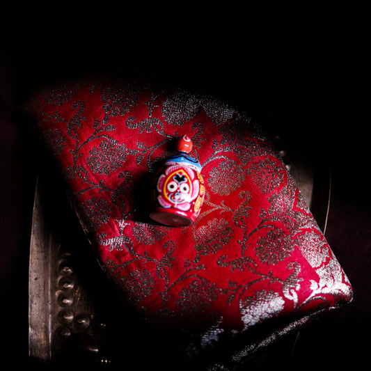 Red Benarasi - Red & Golden Design