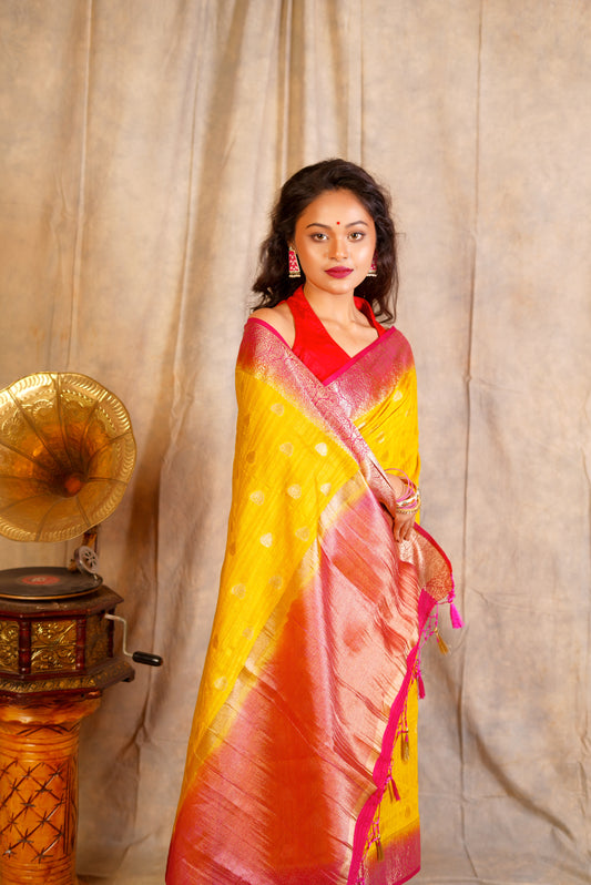 Khaddi - Yellow & Red